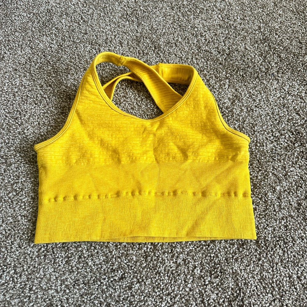 Alphalete Yellow Sport Bra